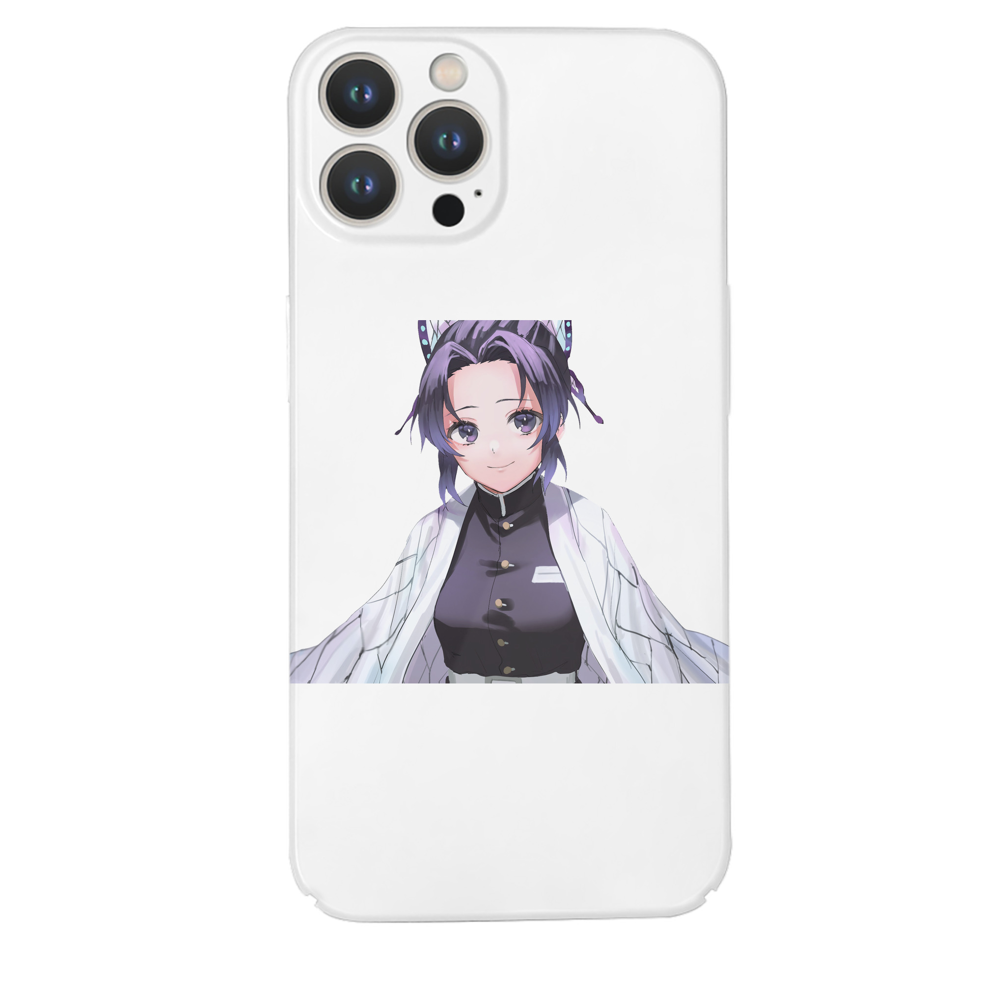 （画像用） 鬼滅の刃（きめつのやいば）蟲柱-胡蝶 しのぶ／こちょう しのぶ Kochou Shinobu 【iPhone 14シリーズ対応】ハードケース